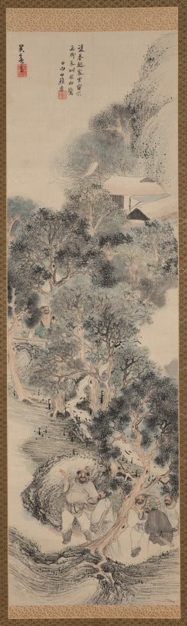 Happy Forest, from Water Margin by Matsumura Goshun (Japanese, 1752–1811) - Classic Art canvas print