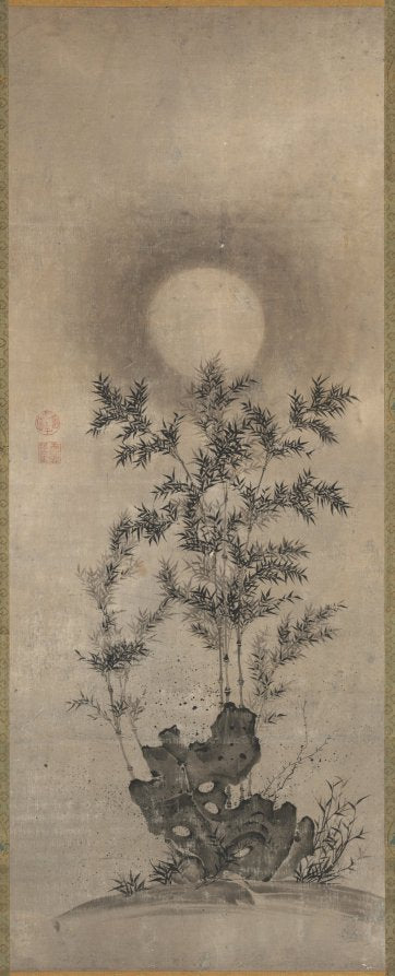 Bamboo in Moonlight by  - Classic Art canvas print
