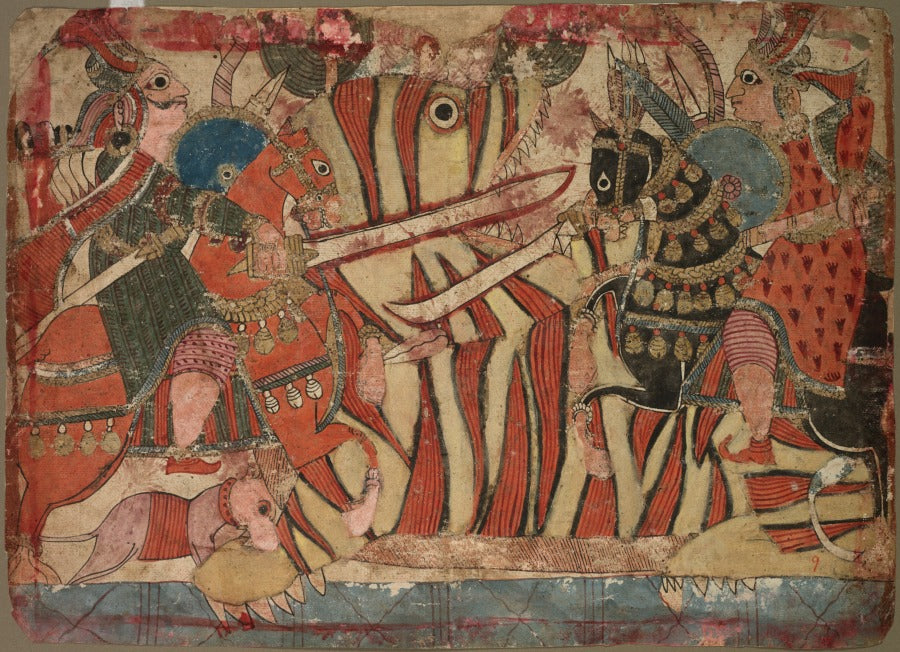 Illustration of the Mahabharata by  - Classic Art canvas print
