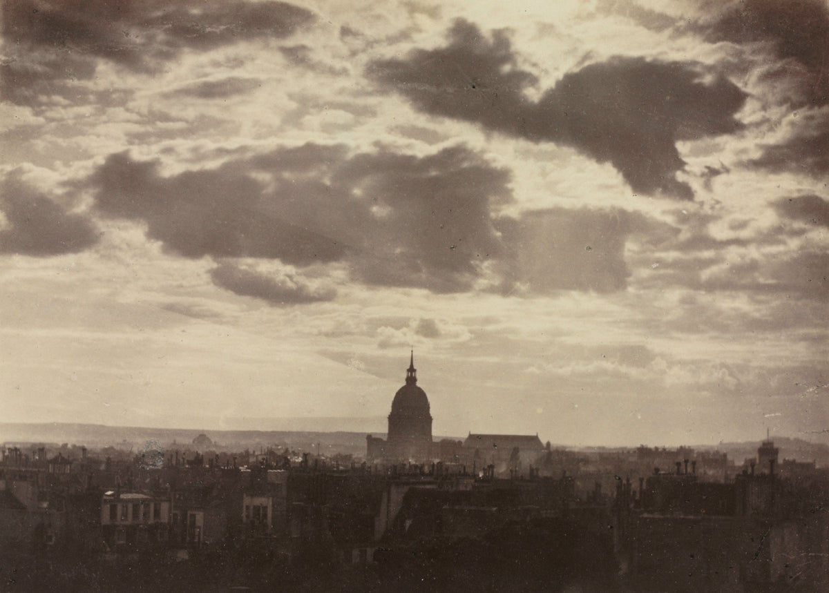 Sky Study, Paris by Charles Marville (French, 1813–1879) - Classic Art canvas print