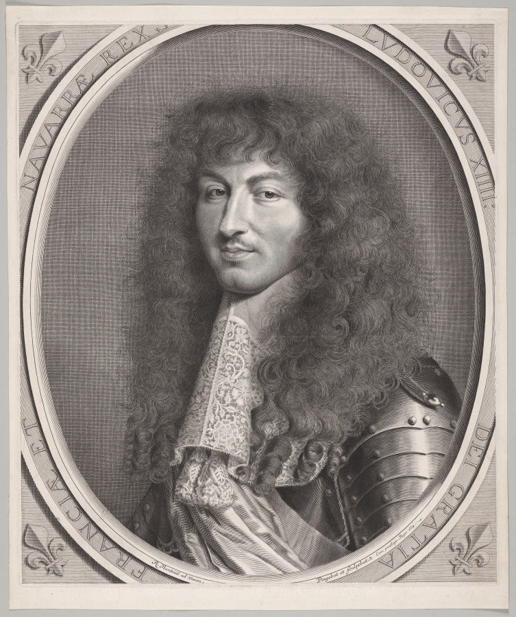 Louis XIV by Robert Nanteuil (French, 1623–1678) - Classic Art canvas print