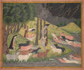 Krishna summoning the cows by  - Classic Art canvas print