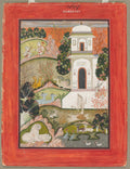 Devagandhara Ragini An Ascetic in Retreat, from the Ragamala Series by  - Classic Art canvas print
