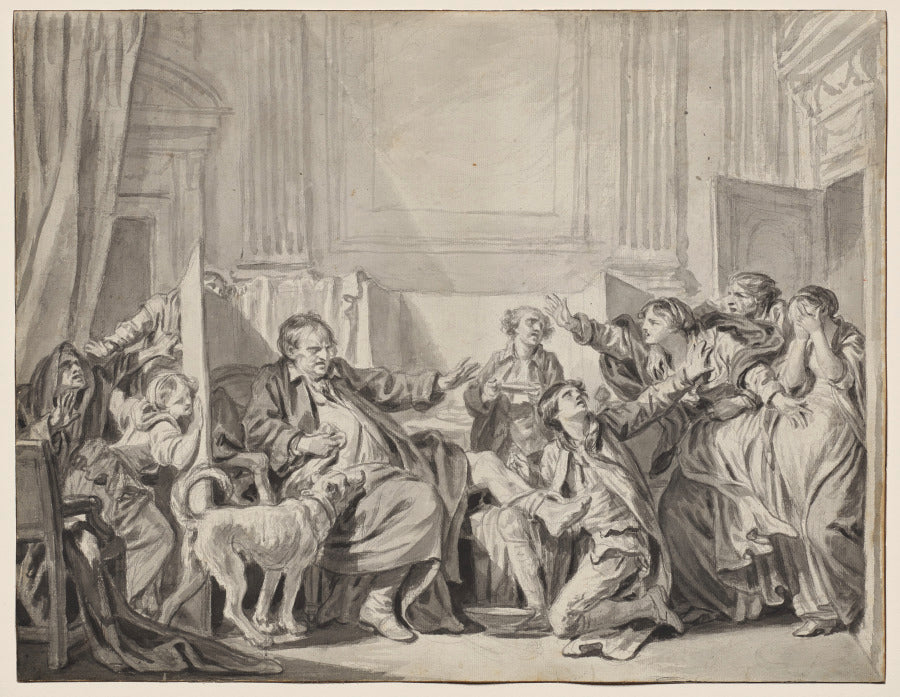 The Guilty and Repentant Daughter by Jean-Baptiste Greuze (French, 1725–1805) - Classic Art canvas print