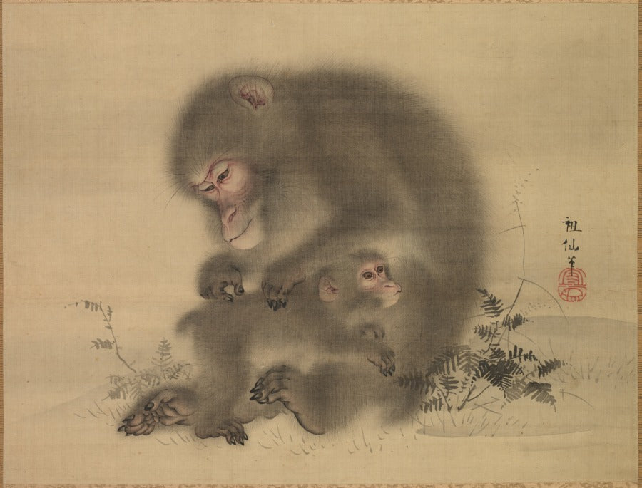 Monkeys by Mori Sosen (Japanese, 1747–1821) - Classic Art canvas print