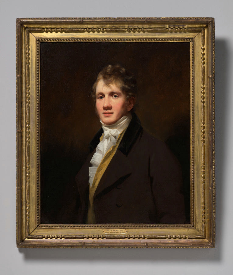 Portrait of Hugh Hope by Henry Raeburn (Scottish, 1756–1823) - Classic Art canvas print