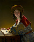The Young Eastern Woman by Friedrich Amerling (Austrian, 1803–1887) - Romantic canvas print