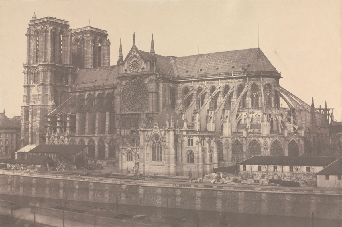 Notre-Dame, Paris by Édouard Baldus (French, 1813–1889) - Classic Art canvas print