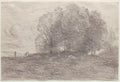 Group of Trees by Jean Baptiste Camille Corot (French, 1796–1875) - Realist canvas print