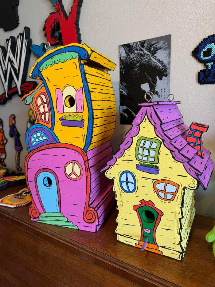 🔥Last 4 hours Sale: Save 60% - Inspired Wooden Handmade Birdhouse (🔥BUY 2 FREE SHIPPING)
