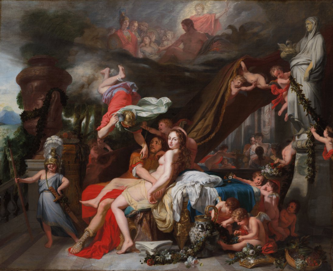 Hermes Ordering Calypso to Release Odysseus by Gerard de Lairesse (Flemish, 1641–1711) - Classic Art canvas print