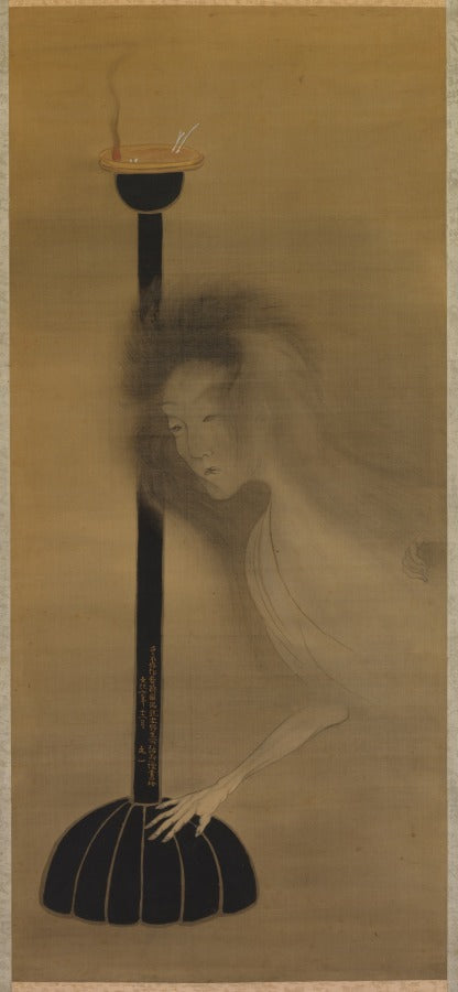 Ghost and Oil Lamp by Tani Bun'ichi (Japanese, 1787–1818) - Classic Art canvas print