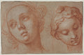 Two Female Heads by Abraham Bloemaert (Dutch, 1566–1651) - Classic Art canvas print