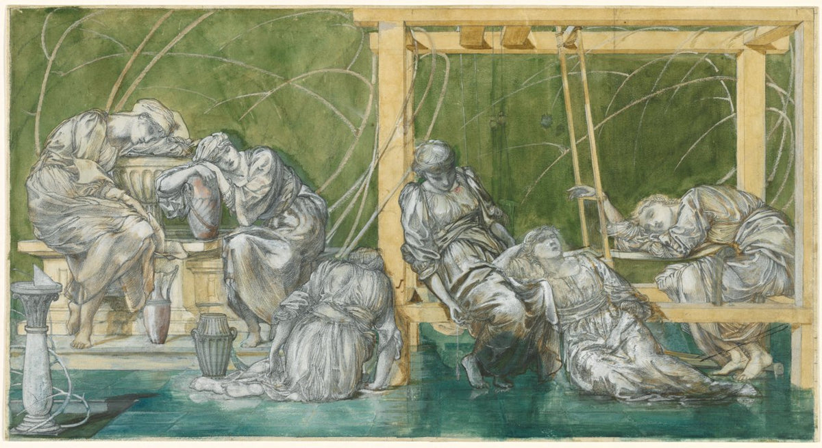The Garden Court by Edward Burne-Jones (British, 1833–1898) - Classic Art canvas print