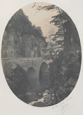 Gorge at Eaux Chaudes, Pyrenees by Jean-Jacques Heilmann (French, 1822–1859) - Classic Art canvas print