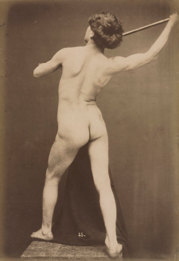 Male Nude by Guglielmo Marconi (French, 1842–after 1885) - Classic Art canvas print