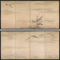 Geese, Reeds, and Water by Yamamoto Baiitsu (Japanese, 1783–1856) - Classic Art canvas print