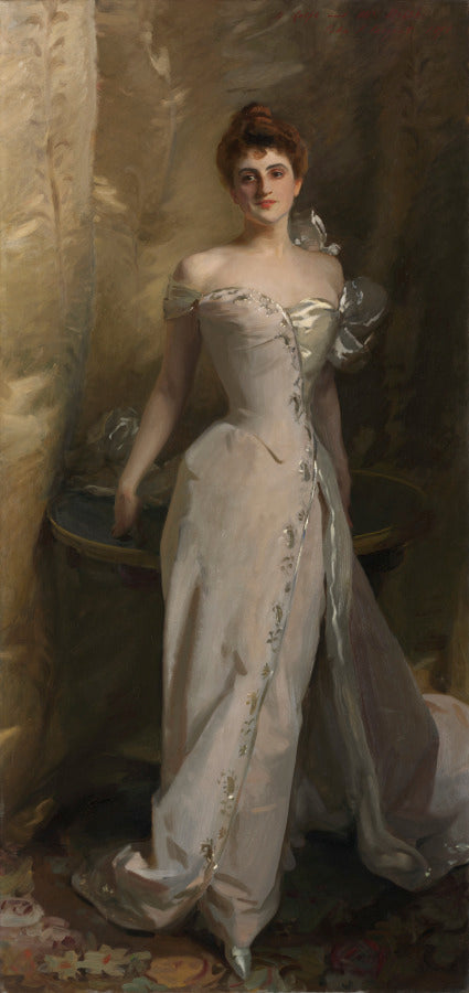 Portrait of Lisa Colt Curtis by John Singer Sargent (American, born Italy, 1856–1925) - Classic Art canvas print