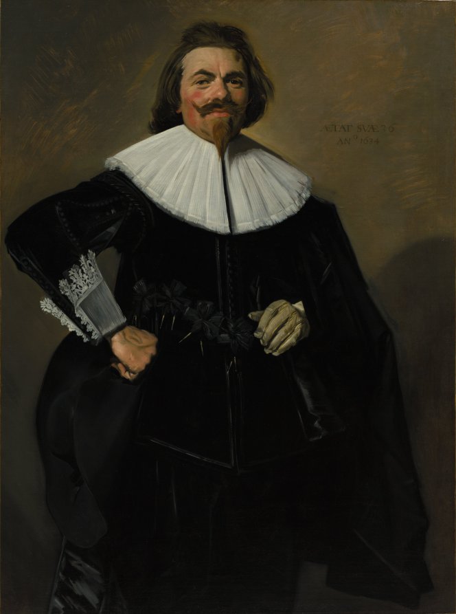 Portrait of Tieleman Roosterman by Frans Hals (Dutch, c. 1581–1666) - Classic Art canvas print