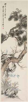 Three Purities by Zhang Xiong (Chinese, 1803–1886) - Classic Art canvas print
