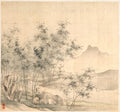 A Solitary Crane in the Bamboo Grove by Tao Hong (Chinese, active c. 1610–1640) - Classic Art canvas print