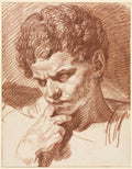 Head of Caracalla by Jean-Baptiste Greuze (French, 1725–1805) - Classic Art canvas print