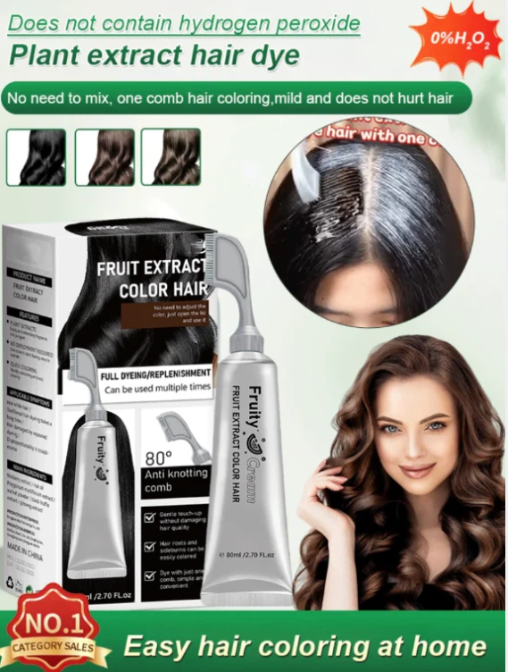 🔥Fruit Essence Hair Dyeing Comb