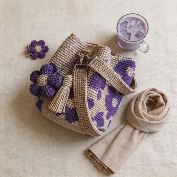 🔥2026 Spring Special Offer 49% OFF🌼Handmade Crochet Flower Tote✨