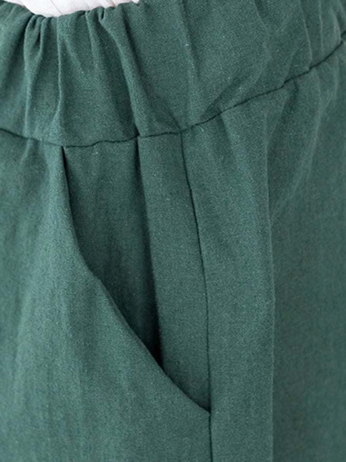 Women's Solid Color Simple Loose Casual Shorts