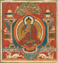 Votive initiation card tsakali with preaching Buddha Shakyamuni by  - Classic Art canvas print