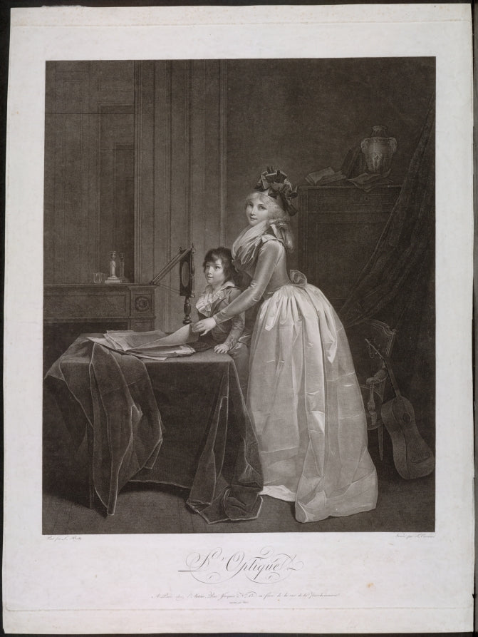 The Optical Viewer by Frédéric Cazenave (French, active 1793–1843) - Classic Art canvas print