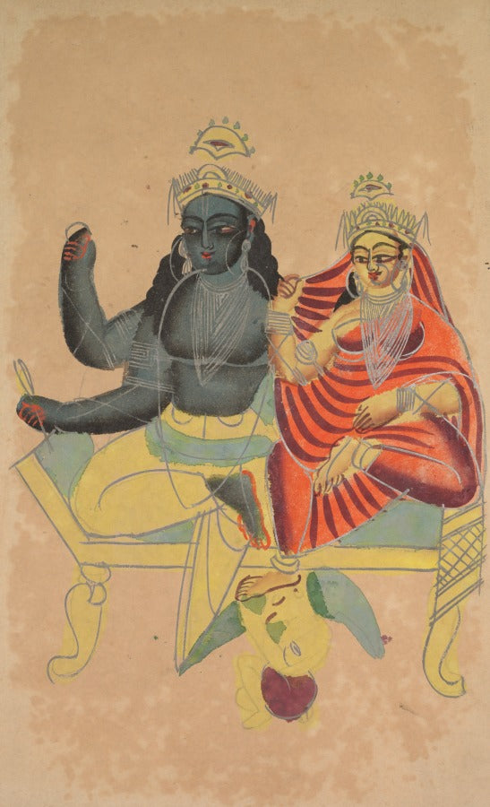 Vishnu and Lakshmi by  - Classic Art canvas print