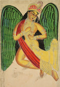 Winged Apsara with a Horn recto by  - Classic Art canvas print