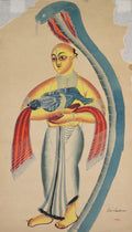 A Serpent Protects Vasudeva Taking His Infant Son Krishna to Safety by  - Classic Art canvas print