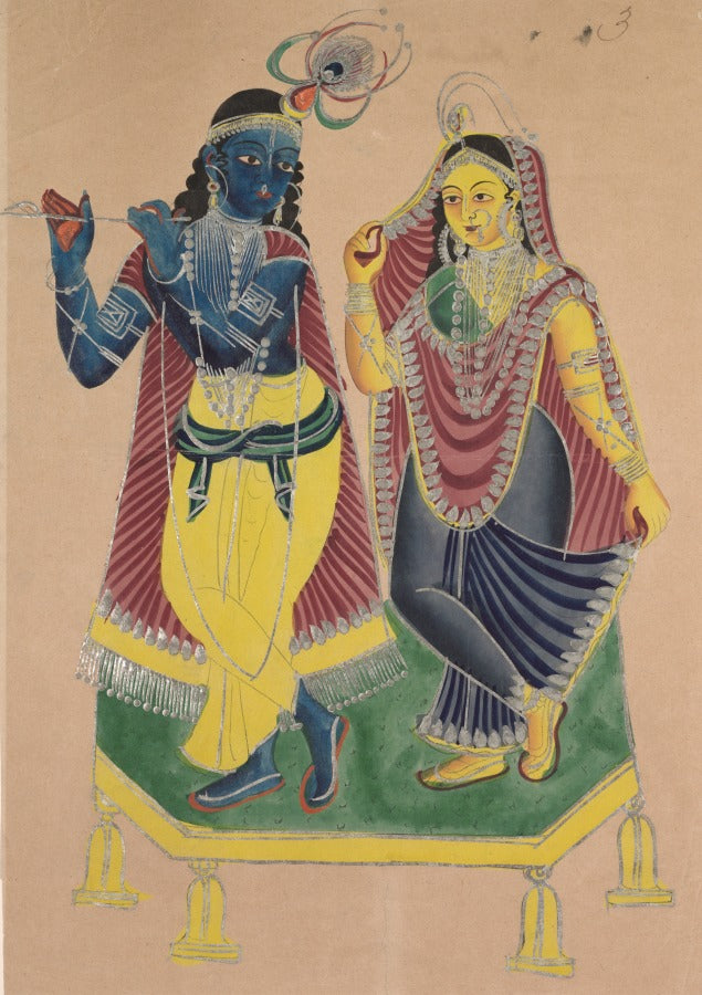 Radha and Krishna by  - Classic Art canvas print