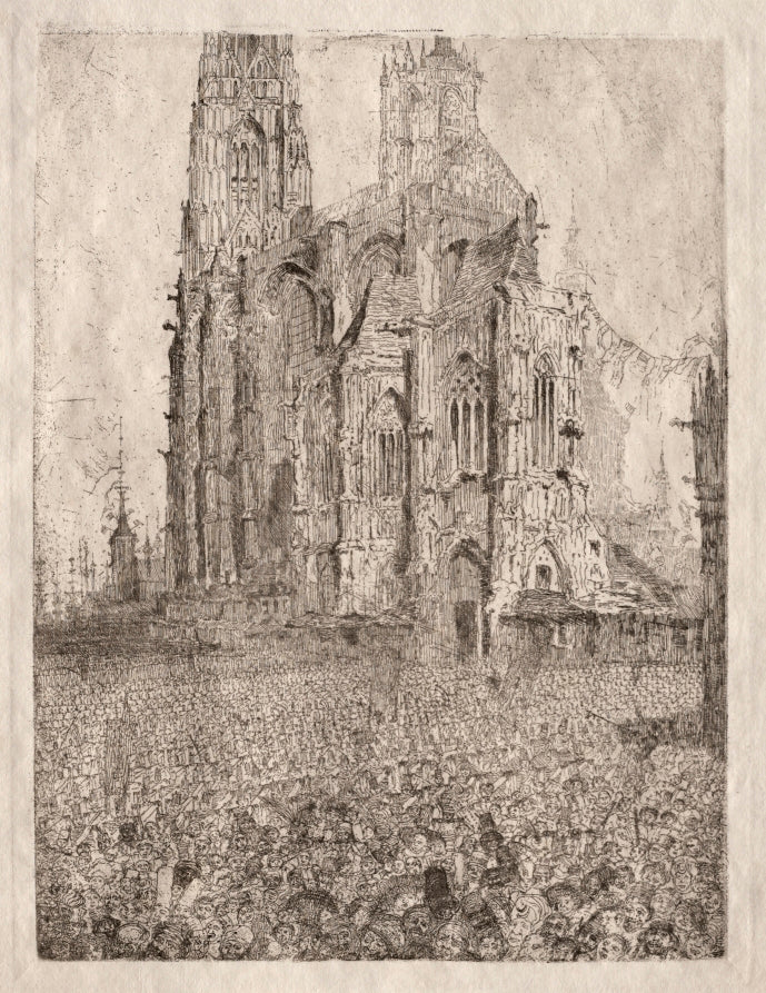 The Cathedral by James Ensor (Belgian, 1860–1949) - Classic Art canvas print