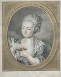 The Woman Taking Coffee by Louis-Marin Bonnet (French, 1736–1793) - Classic Art canvas print
