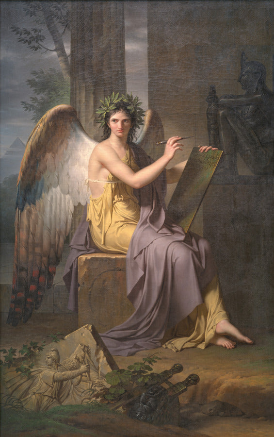 Clio, Muse of History by Charles Meynier (French, 1768–1832) - Classic Art canvas print