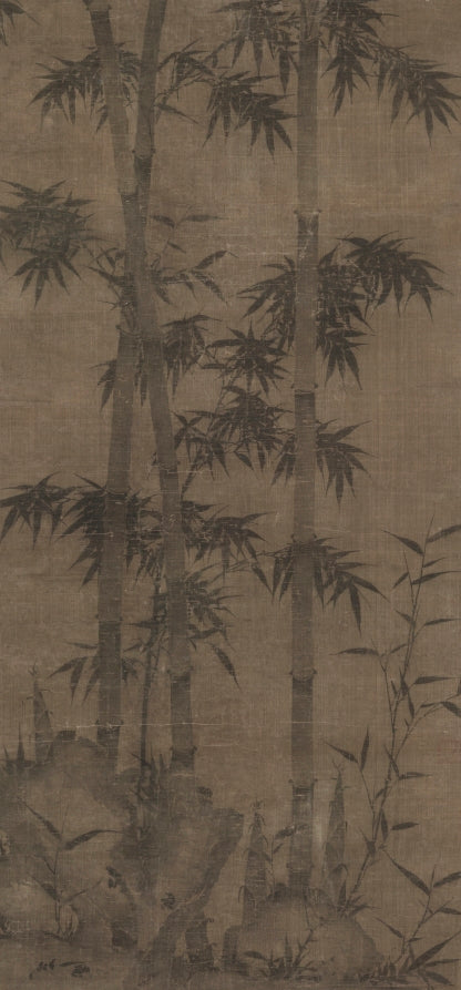 Bamboo in Four Seasons Autumn by  - Classic Art canvas print