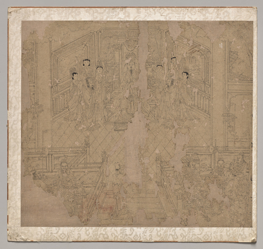 Album of Daoist and Buddhist Themes Procession of Daoist Deities Leaf 2 by  - Classic Art canvas print