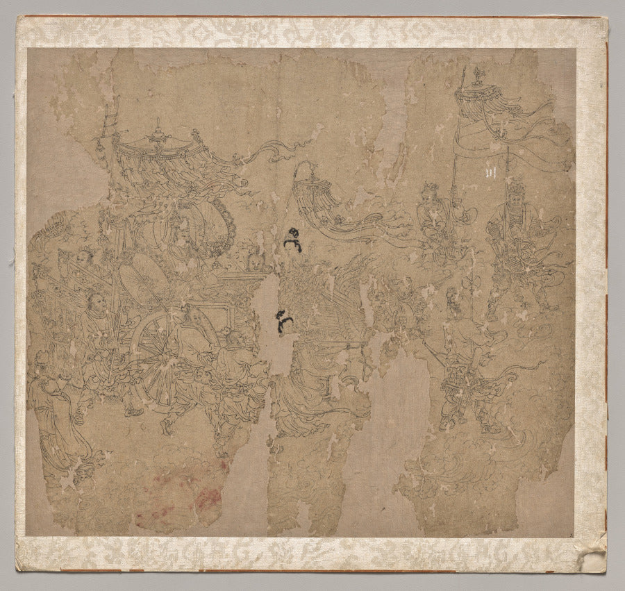 Album of Daoist and Buddhist Themes Procession of Daoist Deities Leaf 3 by  - Classic Art canvas print