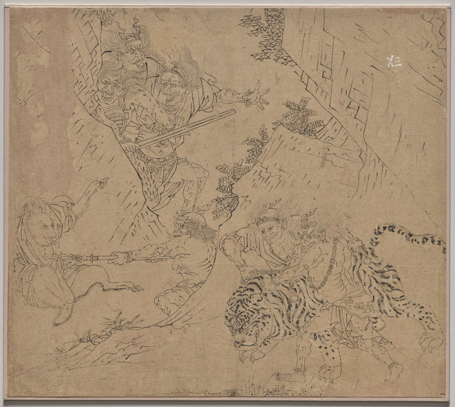 Album of Daoist and Buddhist Themes Search the Mountain Leaf 43 by  - Classic Art canvas print