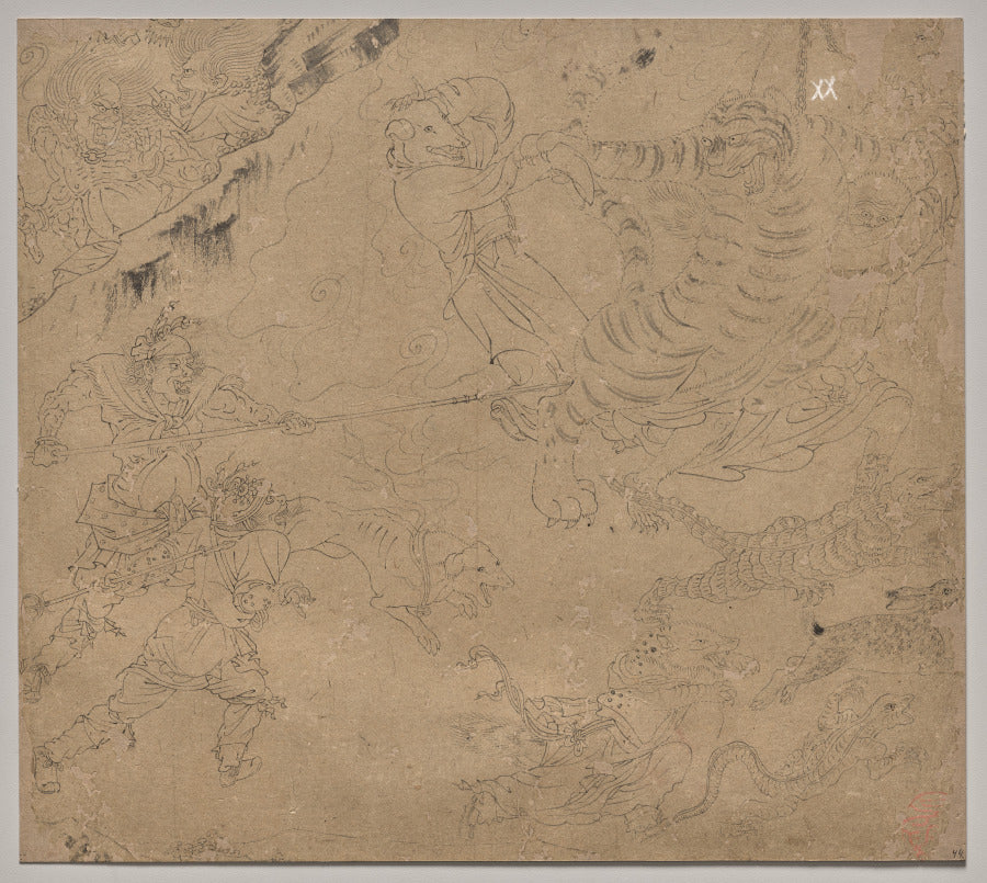 Album of Daoist and Buddhist Themes Search the Mountain Leaf 44 by  - Classic Art canvas print