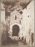 Behind the Troglodyte Farm by Henri Le Secq (French, 1818–1882) - Classic Art canvas print