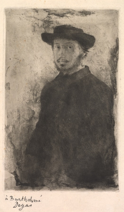 Self-Portrait by Edgar Degas (French, 1834–1917) - Impressionist canvas print