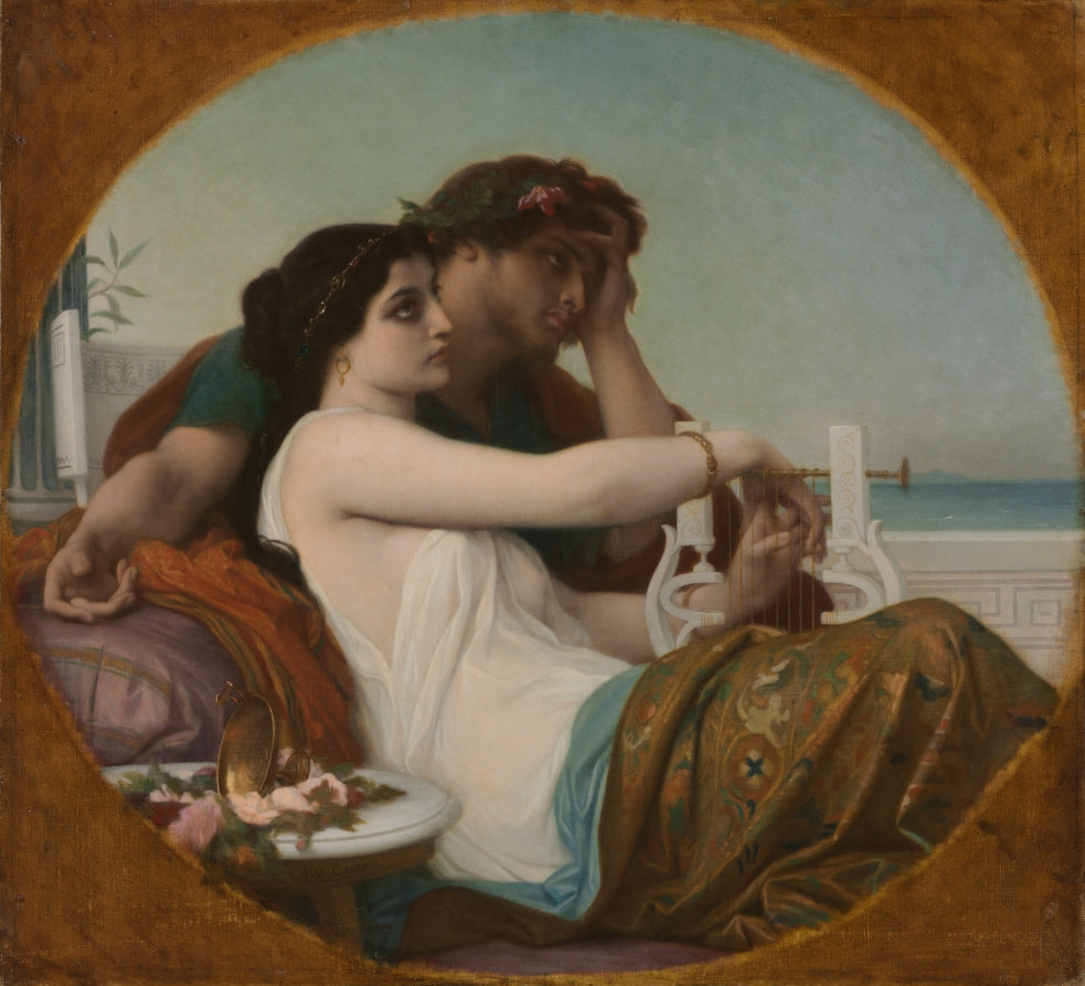 Aglaida and Boniface by Alexandre Cabanel (French, 1823–1889) - Classic Art canvas print