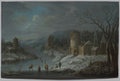 Winter Landscape by Jan Griffier (Dutch, 1648–1718) - Classic Art canvas print