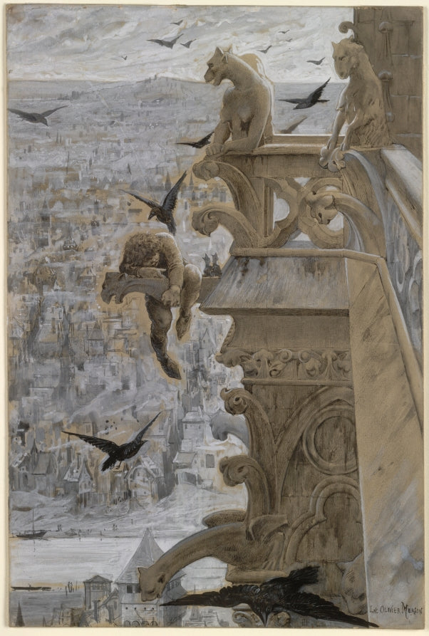 Notre-Dame de Paris by Luc-Olivier Merson (French, 1846–1920) - Classic Art canvas print