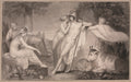 Paris and Oenone by John Flaxman (British, 1755–1826) - Classic Art canvas print