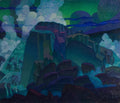 Rock at Sea by Raymond Jonson (American, 1891–1982) - Classic Art canvas print